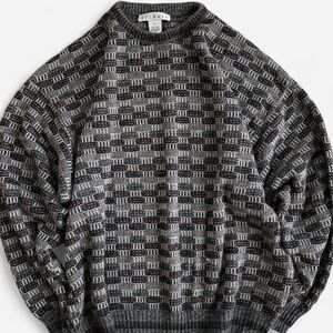 Vintage Tribute Men’s Gray Blend Knit Slouchy Grandpa Sweater XL